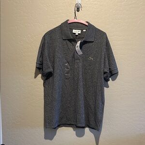 Lacoste Men's Charcoal Polo Shirt